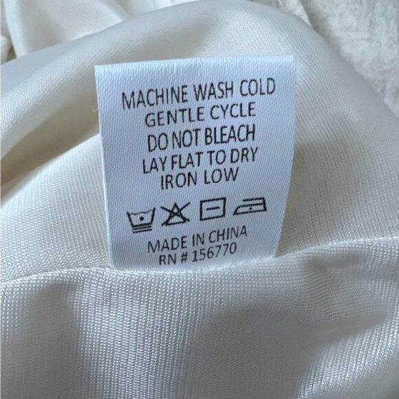 Roolee Linen Floral Embroidered Dress Size Medium Floral Boho Prairie Feminine - Picture 13 of 14